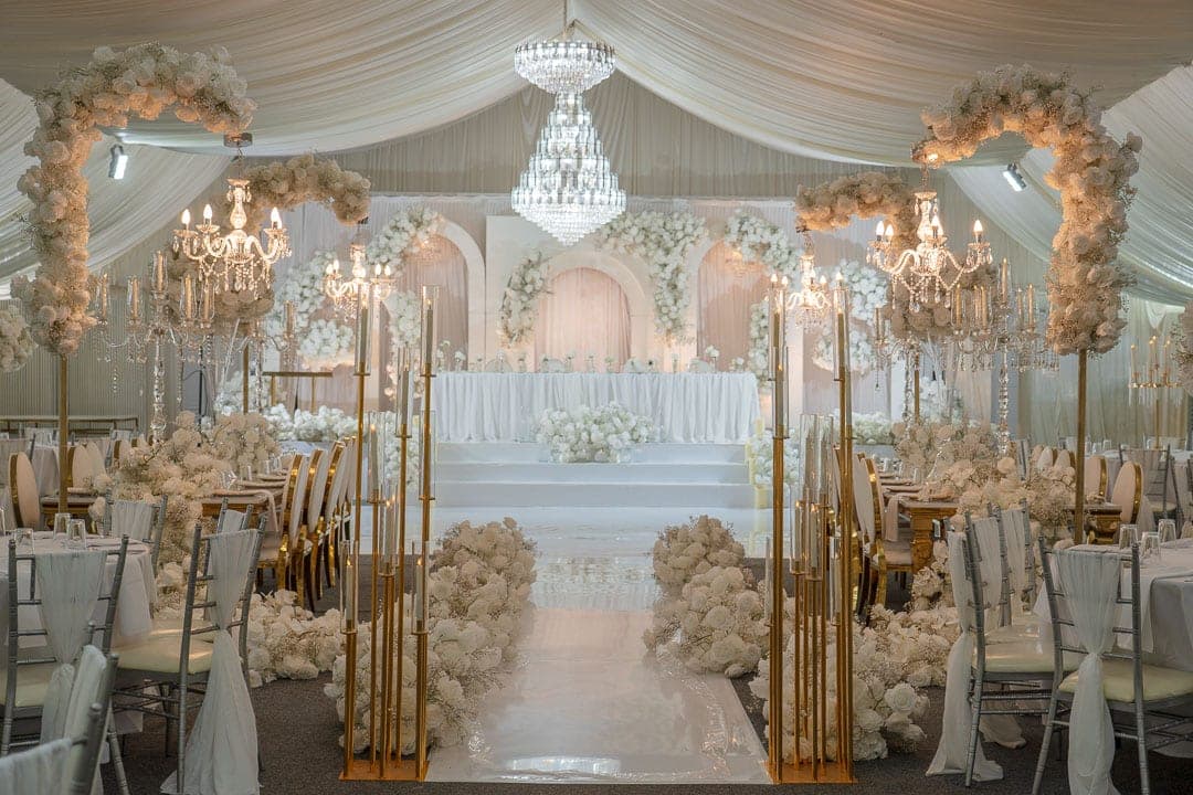 An Asian wedding at the Lost Garden Marquee, Castle Bromwich Hall Hotel