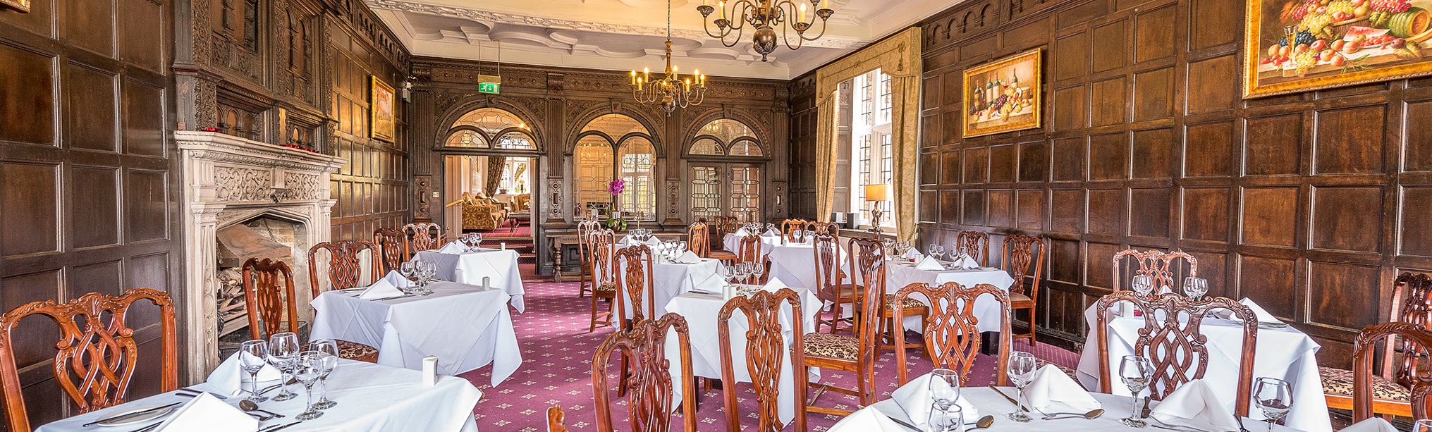 Dining at Castle Bromwich Hall Hotel
